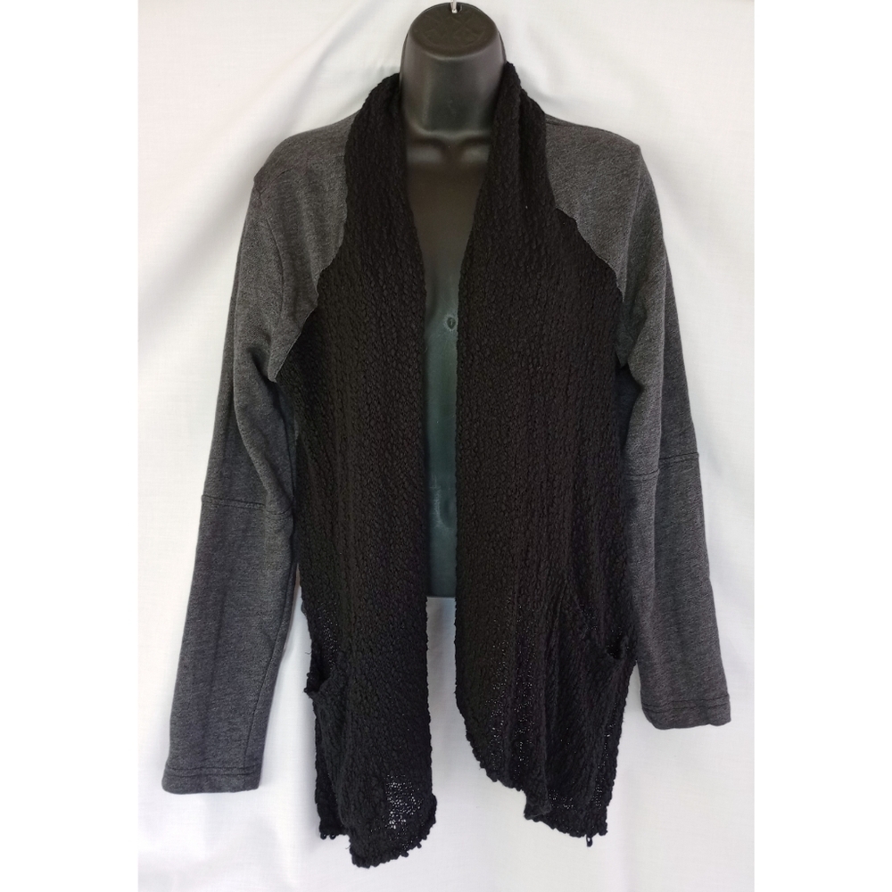 Lucky Brand▪️Knit & Crochet Black & Grey Cardigan